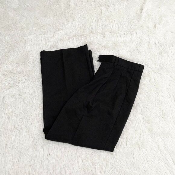 Women GU Black Straight Leg Trousers in Black Large - Picture 1 of 11